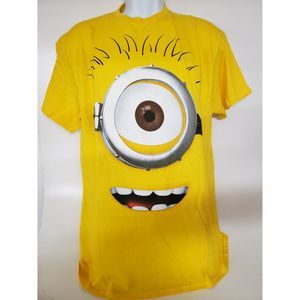 Despicable Me Graphic Short Sleeve T-shirt Adult Size Large Yellow